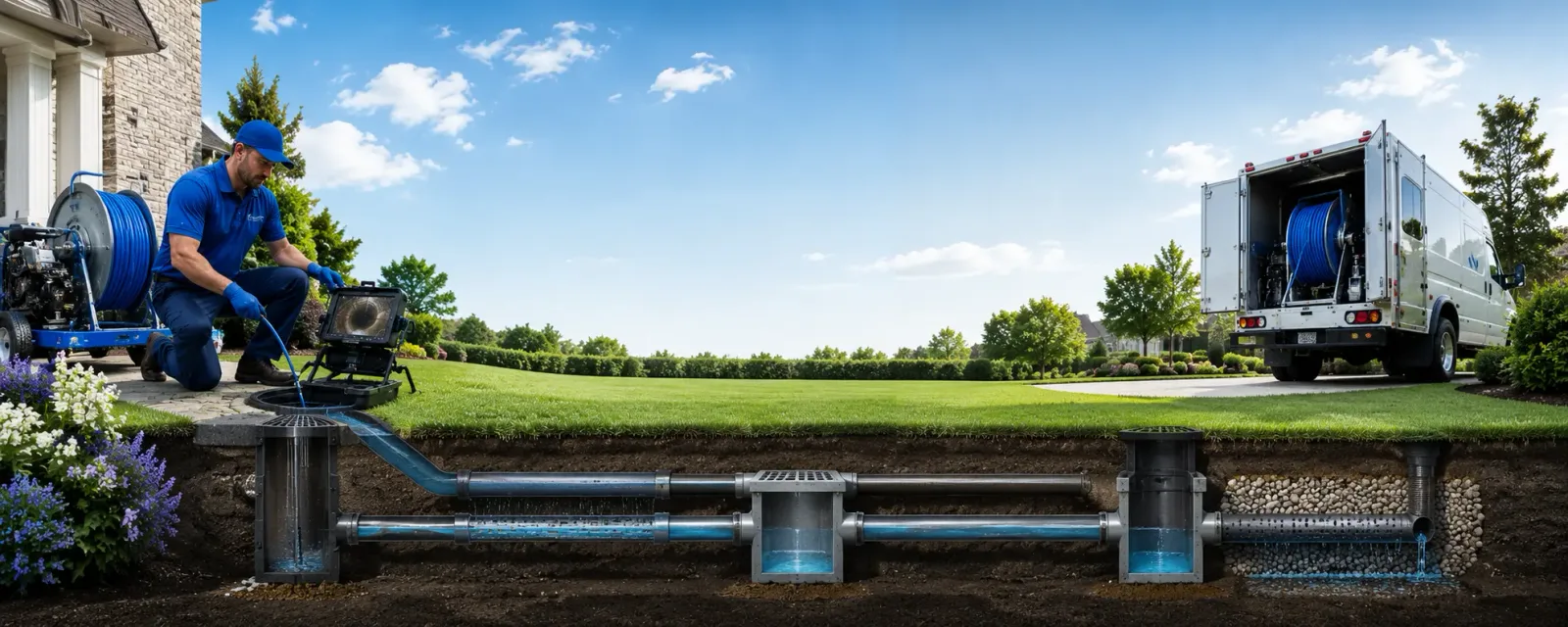 Outdoor drain cleaning information for Harrison, NY
